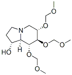 1-Indolizinol, octahydro-6,7,8-tris(methoxymethoxy)-, 1R-(1.alpha.,6.alpha.,7.beta.,8.alpha.,8a.alpha.)- Struktur