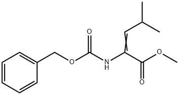 2-CBZ-AMINO-4-METHYLPENT-2-ENOIC ACID METHYL ESTER Struktur