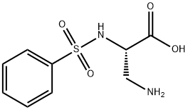 3-Amino-(2S)-phenylsulfonylaminopropionicacid Struktur