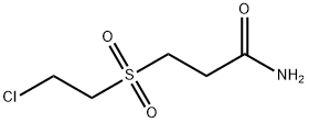 3-[(2-CHLOROETHYL)SULFONYL]PROPANAMIDE Struktur