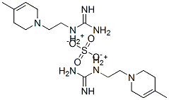 [2-(3,6-dihydro-4-methyl-1(2H)-pyridyl)ethyl]guanidinium sulphate Struktur