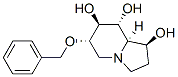 1,7,8-Indolizinetriol, octahydro-6-(phenylmethoxy)-, 1S-(1.alpha.,6.beta.,7.alpha.,8.beta.,8a.beta.)- Struktur