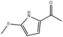 Ethanone, 1-[5-(methylthio)-1H-pyrrol-2-yl]- (9CI) Struktur