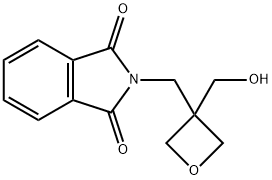 2-((3-(hydroxymethyl)oxetan-3-yl)methyl)isoindoline-1,3-dione Struktur