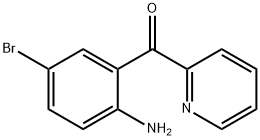 2-(2-AMINO-5-BROMOBENZOYL) PYRIDINE Structure