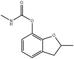 (2-methyl-2,3-dihydrobenzofuran-7-yl) N-methylcarbamate Struktur