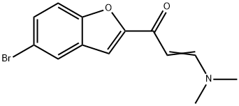 1-(5-Bromo-1-benzofuran-2-yl)-3-(dimethylamino)prop-2-en-1-one Struktur