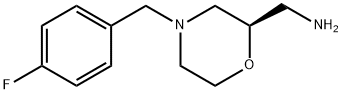 2-MorpholineMethanaMine, 4-[(4-fluorophenyl)Methyl]-, (2R)- Struktur