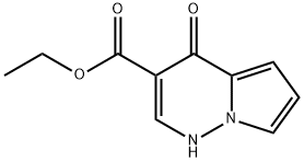 Pyrrolo[1,2-b]pyridazine-3-carboxylic acid, 1,4-dihydro-4-oxo-, ethyl ester Struktur