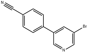 4-(5-Bromopyridin-3-yl)-benzonitrile Struktur