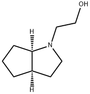 Cyclopenta[b]pyrrole-1(2H)-ethanol, hexahydro-, (3aR,6aR)- (9CI) Struktur