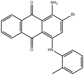 1-amino-2-bromo-4-o-toluidinoanthraquinone Struktur