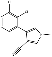 4-(2,3-DICHLOROPHENYL)-1-METHYL-1H-PYRROLE-3-CARBONITRILE Struktur