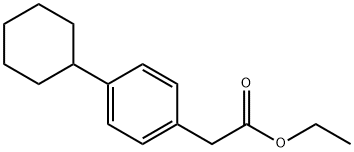 2-(4-CYCLOHEXYLPHENYL)ACETIC ACID ETHYL ESTER Struktur