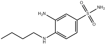 3-AMINO-4-BUTYLAMINO-BENZENESULFONAMIDE Struktur