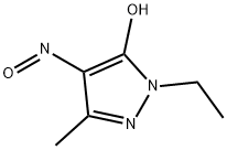 1H-Pyrazol-5-ol,  1-ethyl-3-methyl-4-nitroso- Struktur