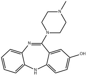 11-(4-METHYL-PIPERAZIN-1-YL)-5H-DIBENZO[B,E][1,4]DIAZEPIN-2-OL Struktur