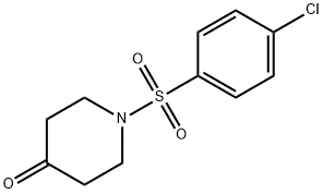 1-[(4-chlorophenyl)sulfonyl]piperidin-4-one Struktur