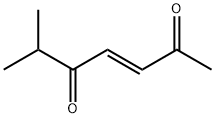 3-Heptene-2,5-dione, 6-methyl-, (E)- (9CI) Struktur