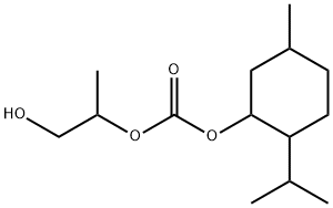 Carbonic acid, 2-hydroxy-1-methylethyl 5-methyl-2-(1-methylethyl)cyclohexyl ester Struktur