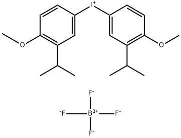 BIS(3-ISOPROPYL-4-METHOXY-PHENYL)-IODONIUM TETRAFLUOROBORATE Struktur