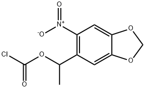 (R,S)-1-(3,4-(METHYLENEDIOXY)-6-NITROPHENYL)ETHYL CHLOROFORMATE Struktur