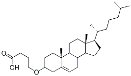 4-(cholesteryloxy)butyric acid Struktur