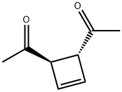 Ethanone, 1,1-(3-cyclobutene-1,2-diyl)bis-, trans- (9CI) Struktur