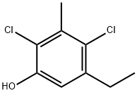 2,4-DICHLORO-5-ETHYL-3-METHYLPHENOL Struktur