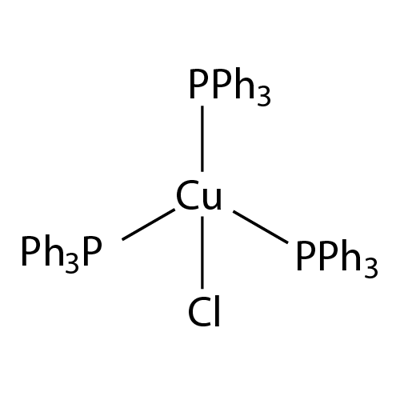 CHLOROTRIS(TRIPHENYLPHOSPHINE)COPPER(I) Struktur