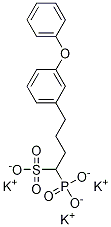 1-phosphono-4-(3-phenoxyphenyl) butylsulfonic acid tripotassiuM salt Struktur