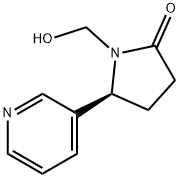 1-(hydroxymethyl)-5-pyridin-3-yl-pyrrolidin-2-one Struktur