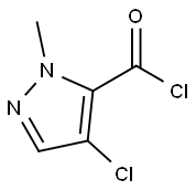 1H-Pyrazole-5-carbonyl chloride, 4-chloro-1-methyl- (9CI) Struktur