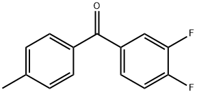 3,4-DIFLUORO-4'-METHYLBENZOPHENONE Struktur