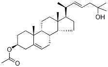 22-Dehydro 25-Hydroxy Cholesterol 3-Acetate Struktur