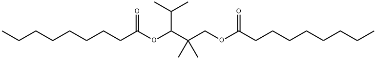 (2,2,4-trimethyl-3-nonanoyloxy-pentyl) nonanoate Struktur