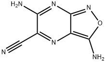 Isoxazolo[3,4-b]pyrazine-5-carbonitrile, 3,6-diamino- (9CI) Struktur