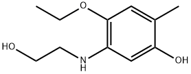 Phenol, 4-ethoxy-5-[(2-hydroxyethyl)amino]-2-methyl- (9CI) Struktur