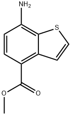 Benzo[b]thiophene-4-carboxylic acid, 7-amino-, methyl ester (9CI) Struktur