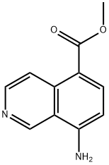 5-Isoquinolinecarboxylicacid,8-amino-,methylester(9CI) Struktur