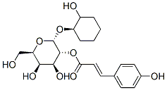 [(2R,3R,4S,5R,6R)-4,5-dihydroxy-2-[(1R,2S)-2-hydroxycyclohexyl]oxy-6-(hydroxymethyl)oxan-3-yl] 3-(4-hydroxyphenyl)prop-2-enoate Struktur