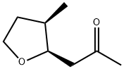 2-Propanone, 1-(tetrahydro-3-methyl-2-furanyl)-, cis- (9CI) Struktur