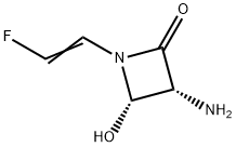 2-Azetidinone,3-amino-1-(2-fluoroethenyl)-4-hydroxy-,cis-(9CI) Struktur