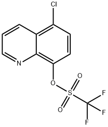 5-CHLORO-8-QUINOLINETRIFLUOROMETHANESUL& Struktur