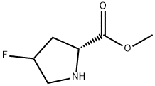 D-Proline, 4-fluoro-, methyl ester (9CI) Struktur