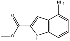 1H-Indole-2-carboxylicacid,4-amino-,methylester(9CI) Struktur