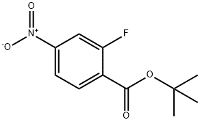 TERT-BUTYL 2-FLUORO-4-NITROBENZOATE Struktur