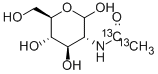 2-[1,2-13C2]ACETAMIDO-2-DEOXY-D-GLUCOSE Struktur