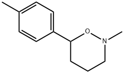 2-Methyl-3,4,5,6-tetrahydro-6-p-tolyl-2H-1,2-oxazine Struktur