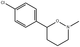 6-(4-Chlorophenyl)-3,4,5,6-tetrahydro-2-methyl-2H-1,2-oxazine Struktur